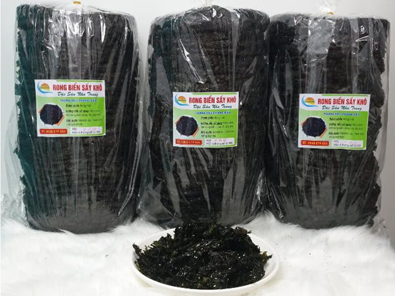 Rong biển sấy khô đặc sản ở Khánh Hòa