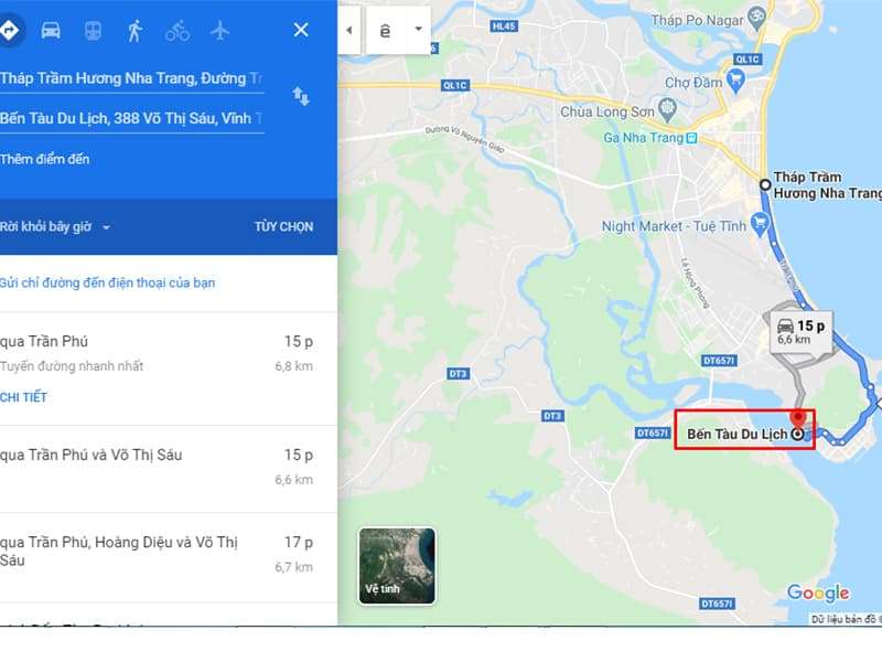 Các Bạn Có Thể Theo Chỉ Dẫn Google Maps Để Di Chuyển