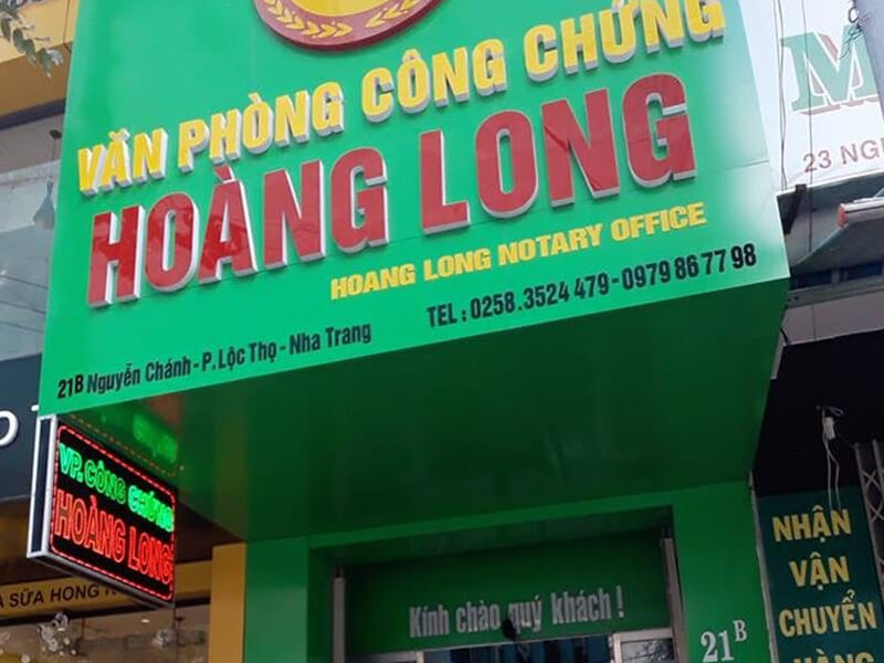 Văn Phòng Công Chứng Hoàng Long